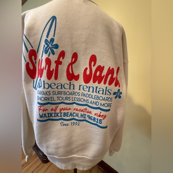 Wild Fable White Sweater with Red Embroidery - Picture 2 of 3